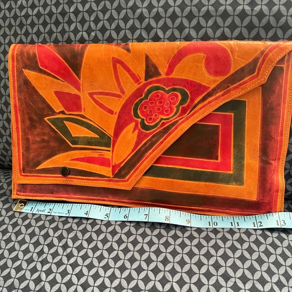 Vintage Handmade Colorful Clutch Bag Handmade in India - Picture 2 of 11